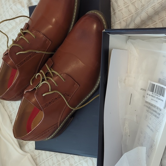 Navy Blue Pants, Vest, Suspenders, Grey Tie, and dress up shoes - Picture 2 of 5